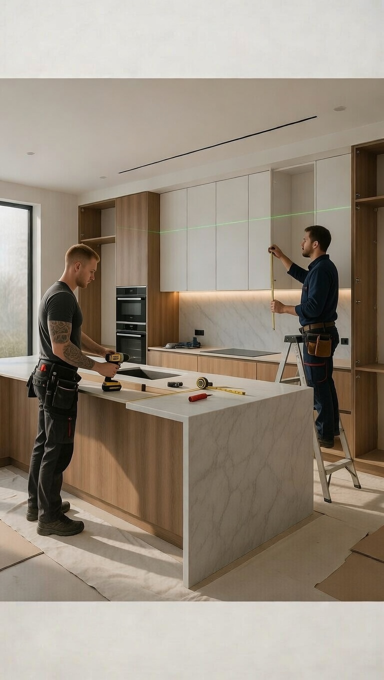 Kitchen renovation in progress — remodeling contractor